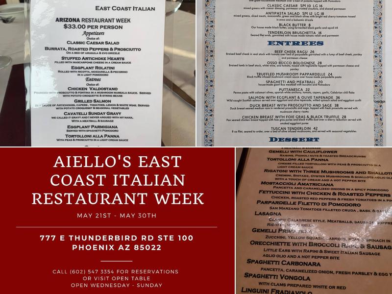 The Italian Kitchen and Wine Bar Menu