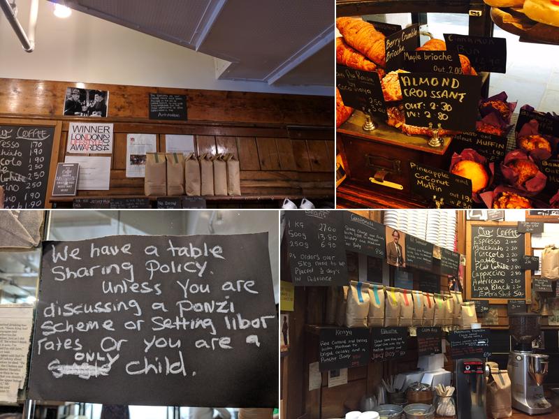 Forbes and Hamilton Coffee House Menu