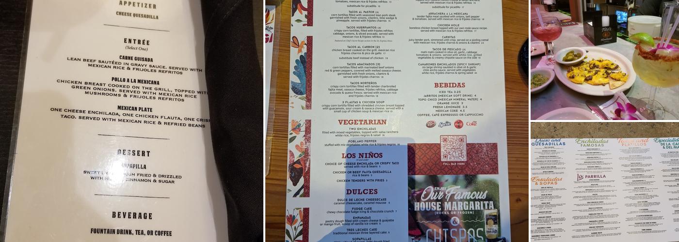 La Fogata Comida Menu