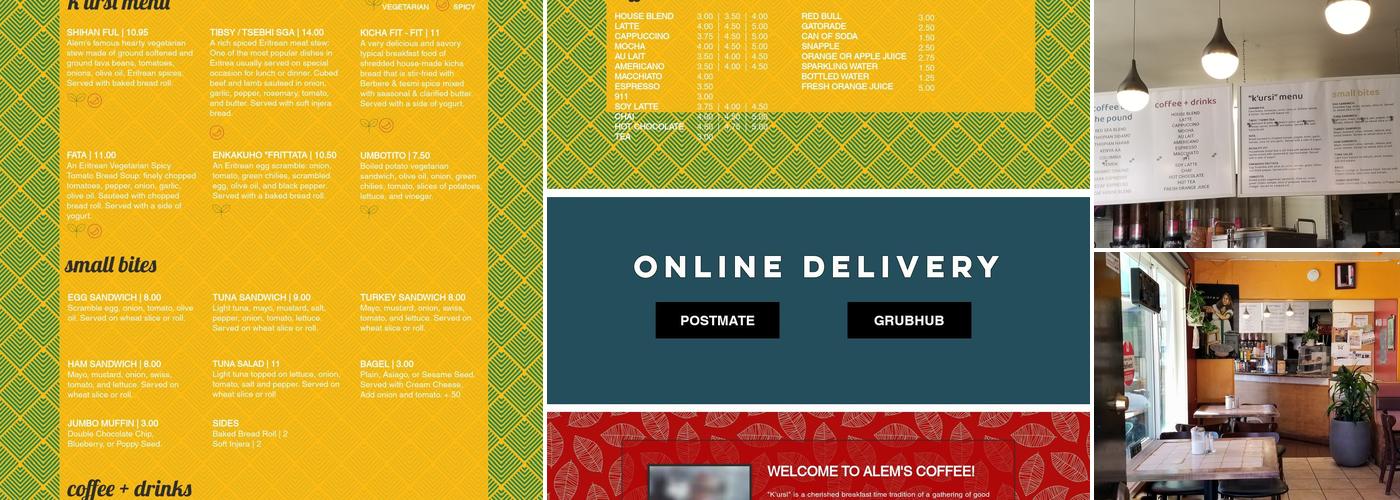 Alem's Coffee Menu
