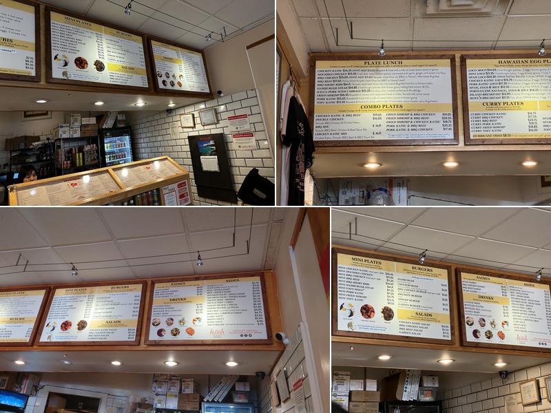 Aloha Eats Menu