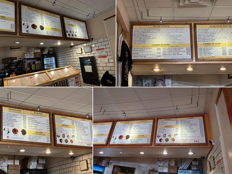 Aloha Eats Menu