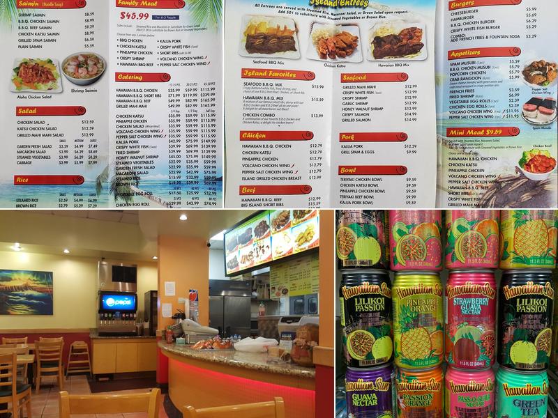 Aloha Hawaiian BBQ Menu