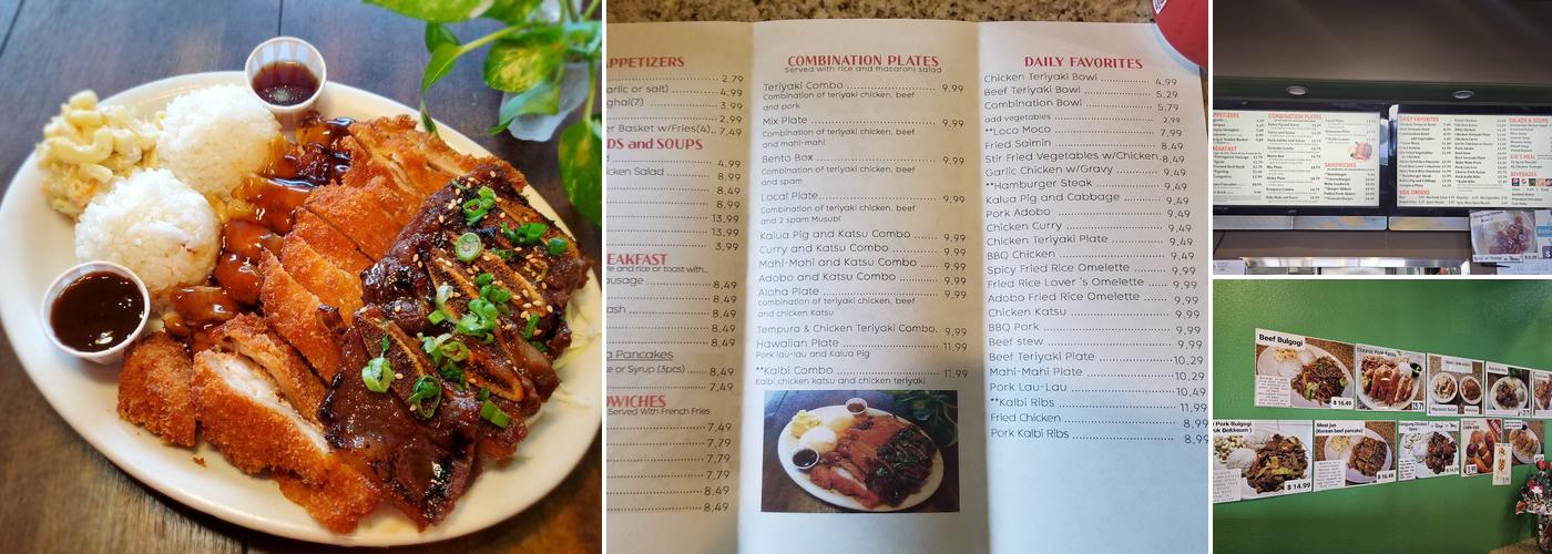 Aloha Sunrise Cafe Menu