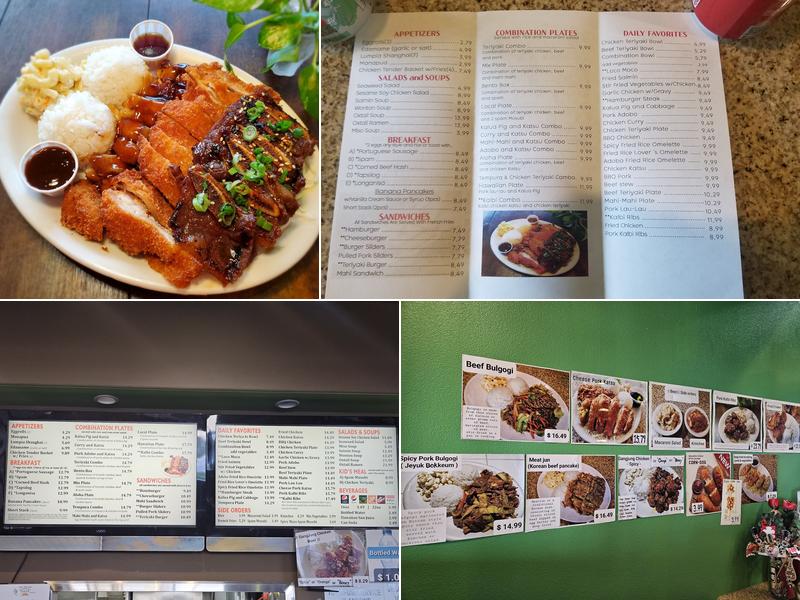 Aloha Sunrise Cafe Menu