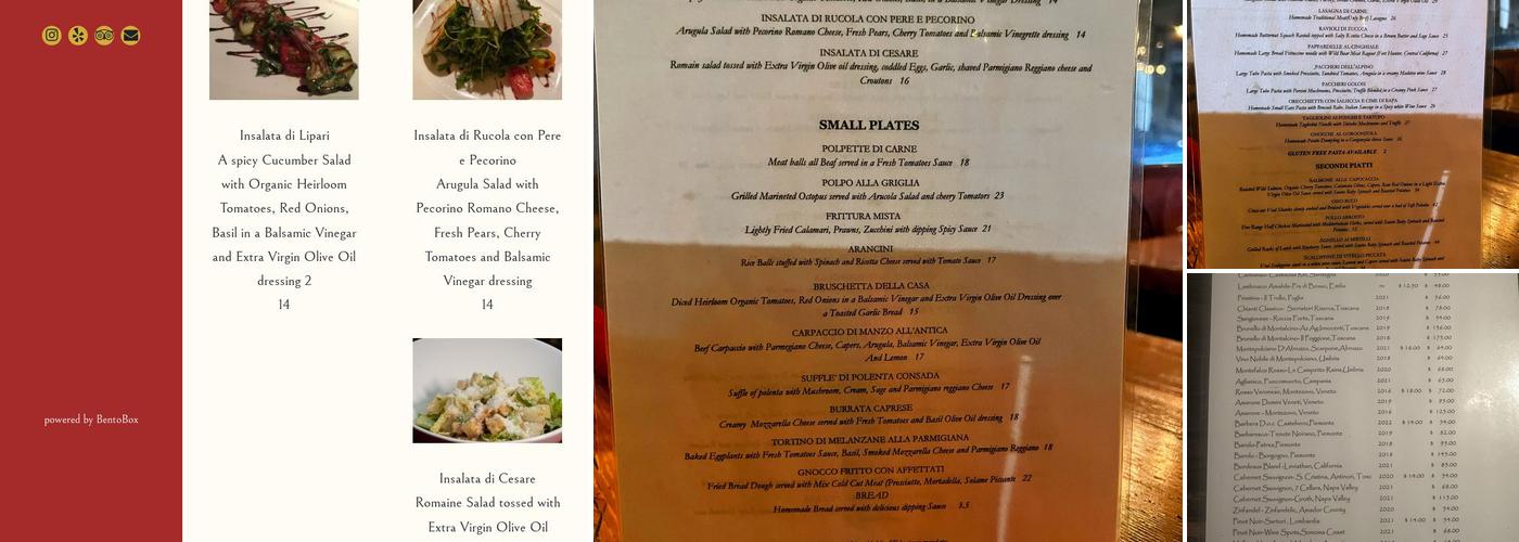 Amarena Menu