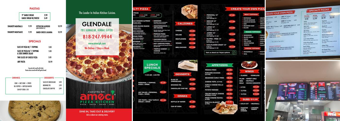 Ameci Pizza Kitchen Menu