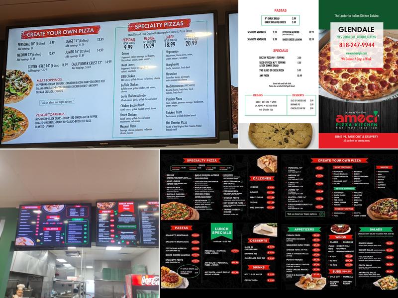 Ameci Pizza Kitchen Menu
