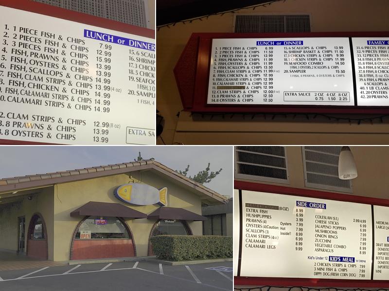 Anchors Fish & Chips Menu