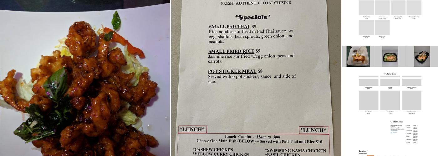 Appethaizing Thai Food Puyallup Menu