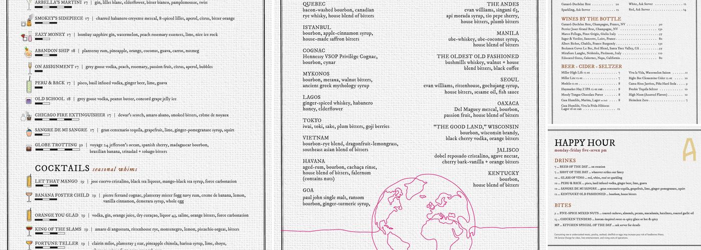 Arbella Menu