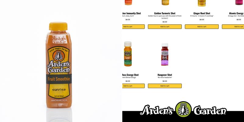 Arden's Garden Juices and Smoothies Marietta Menu