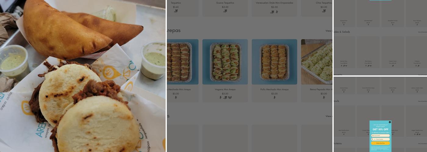 Arepa Zone Menu