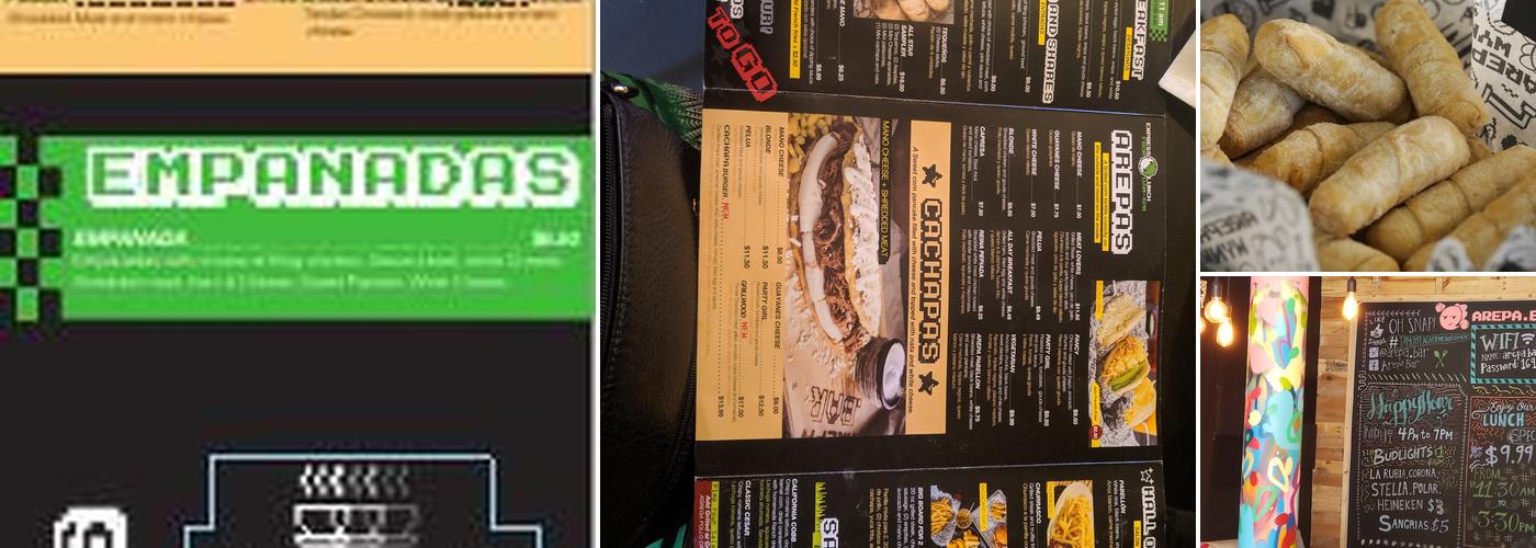 arepa.bar Menu