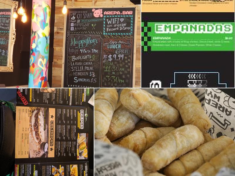 arepa.bar Menu