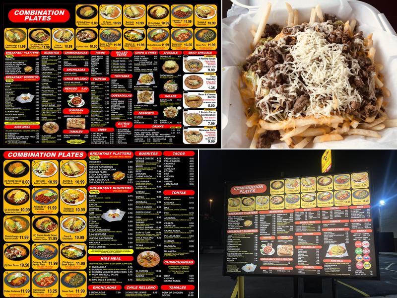 Super Oscar's Mexican Food Menu