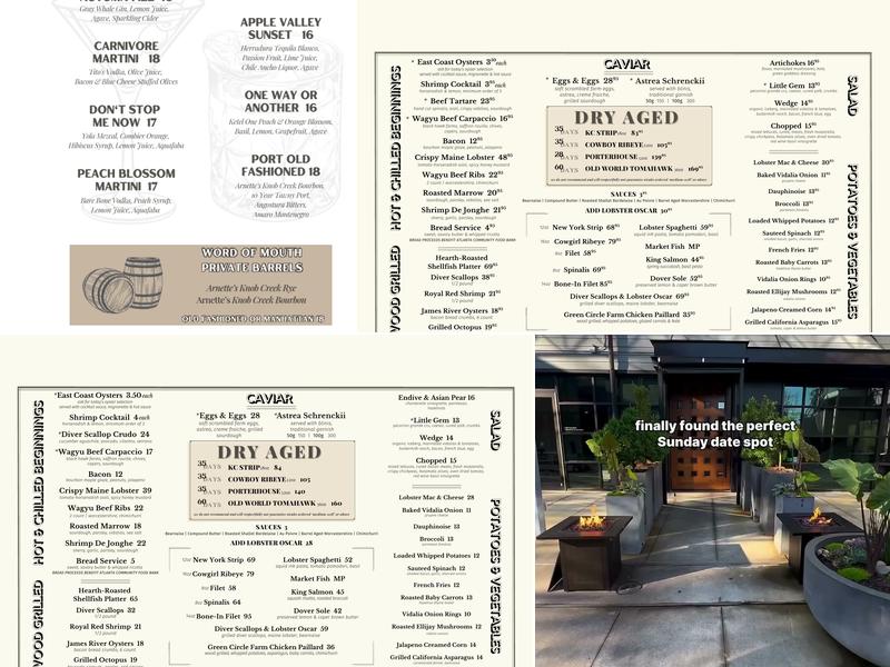 Arnette's Chop Shop Menu