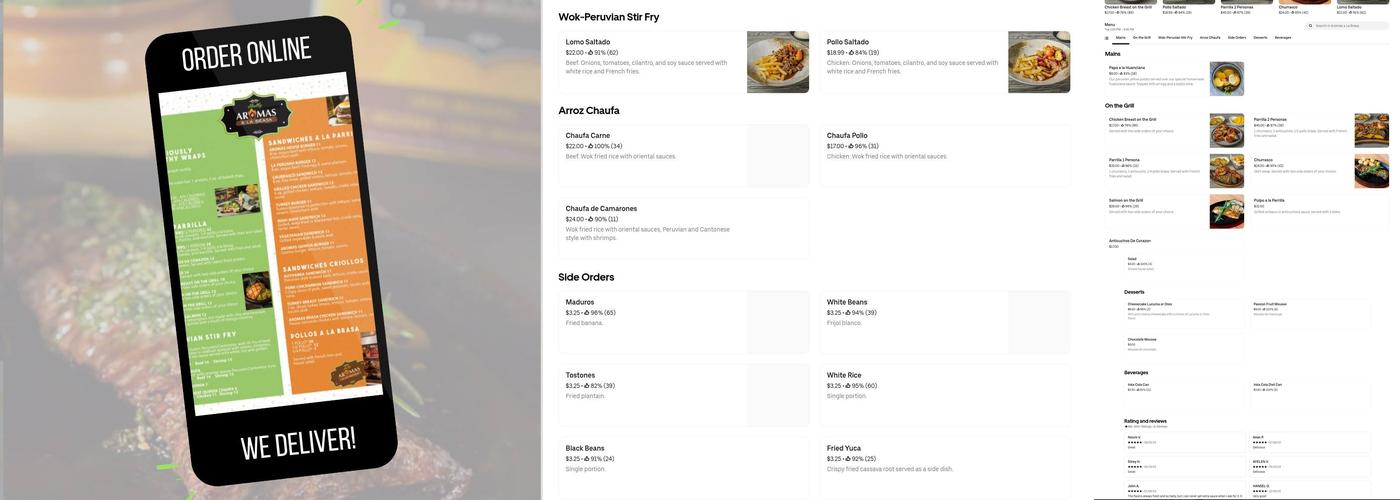 Aromas a la Brasa Menu