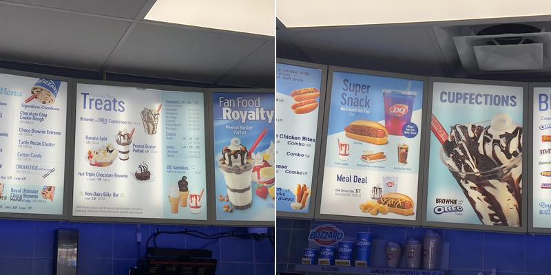 DQ / Orange Julius Menu