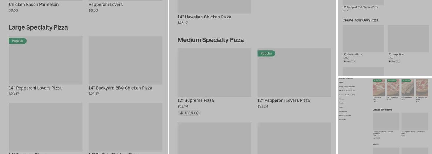 Pizza Hut Menu