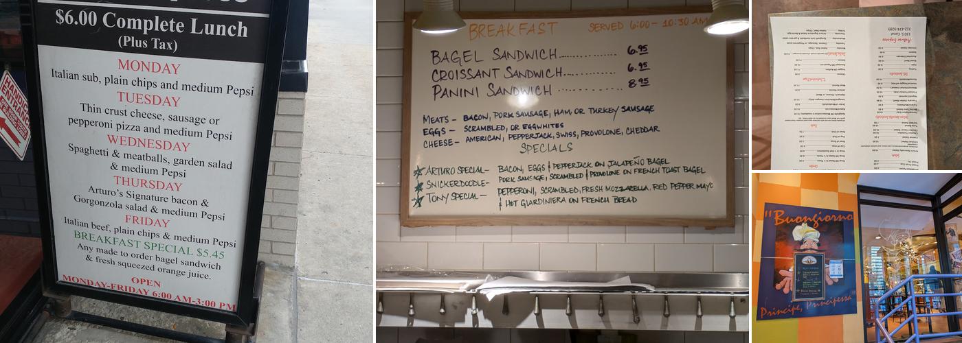 Arturo Express Restaurant and Catering Menu