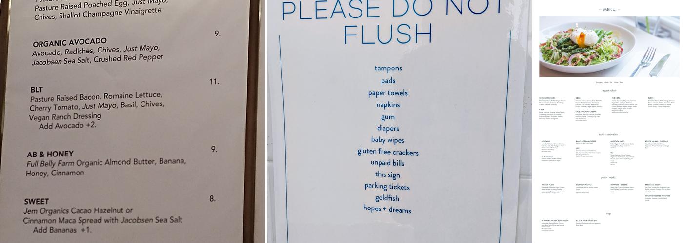 As Quoted Menu