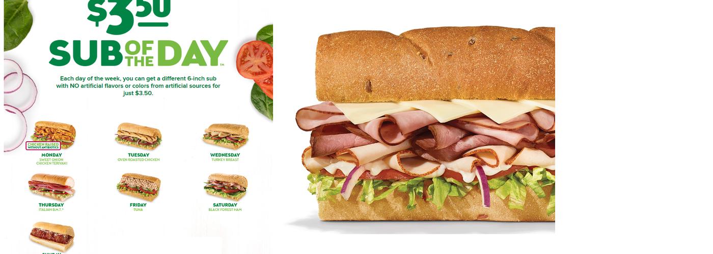 Subway Menu