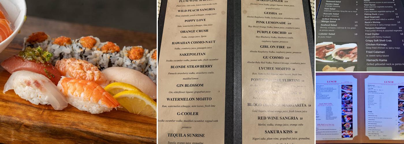 GU JAPANESE FUSION SUSHI & BAR Menu