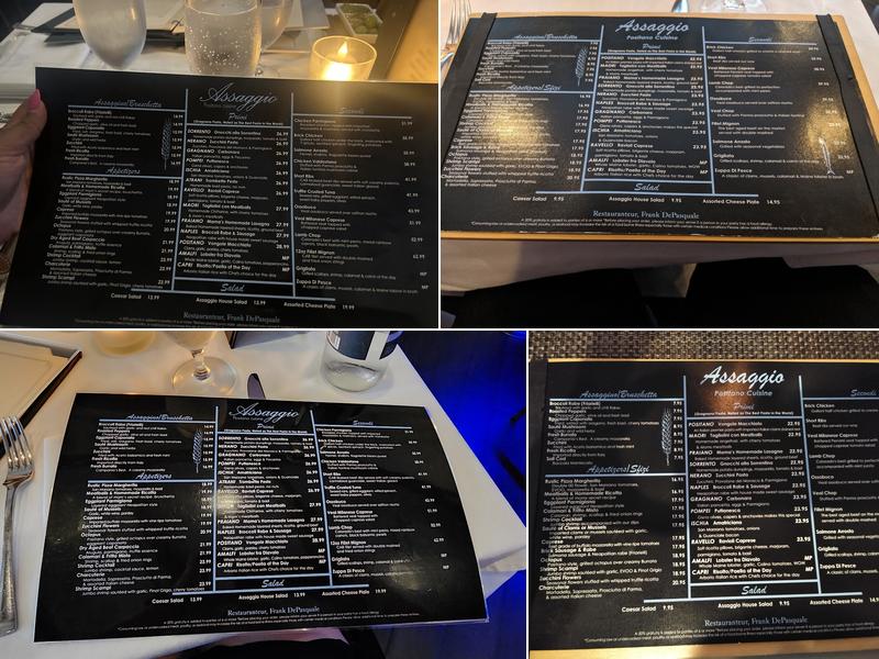 Assaggio Menu