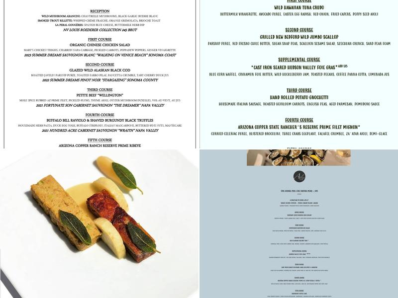 Atlas Bistro Menu