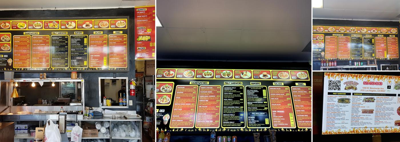 AUTHENTIC PHILLY AT THE CORNER Menu