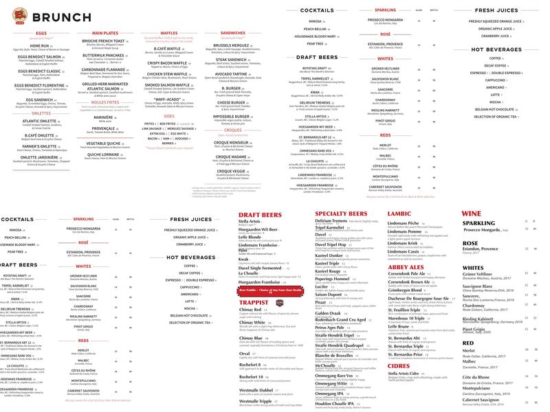 B. Cafe Menu