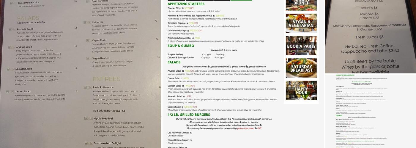 Baba Yega Menu