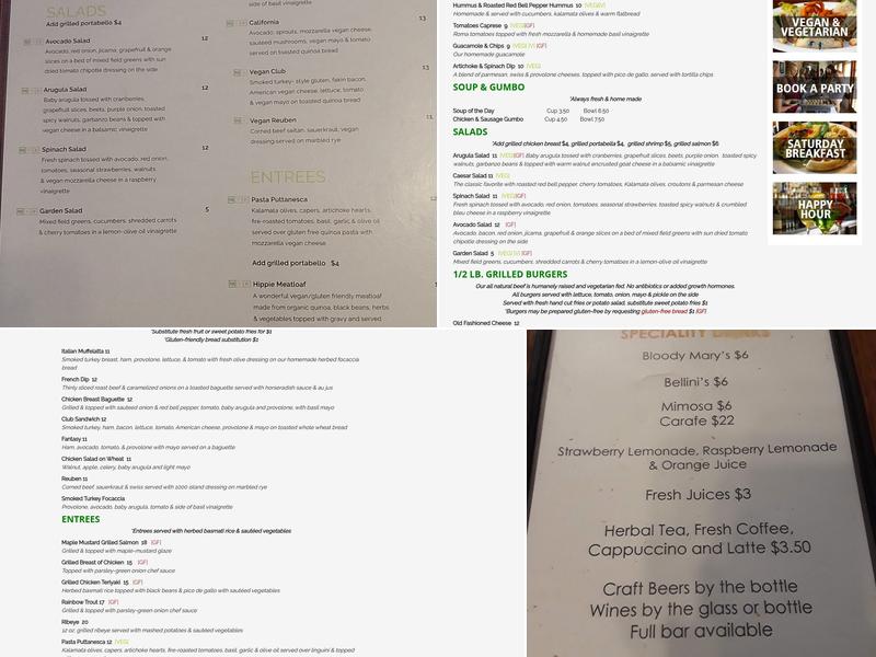 Baba Yega Menu