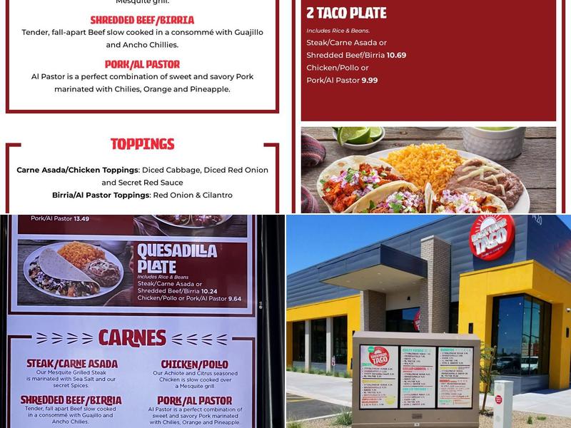 Backyard Taco - Gilbert Menu