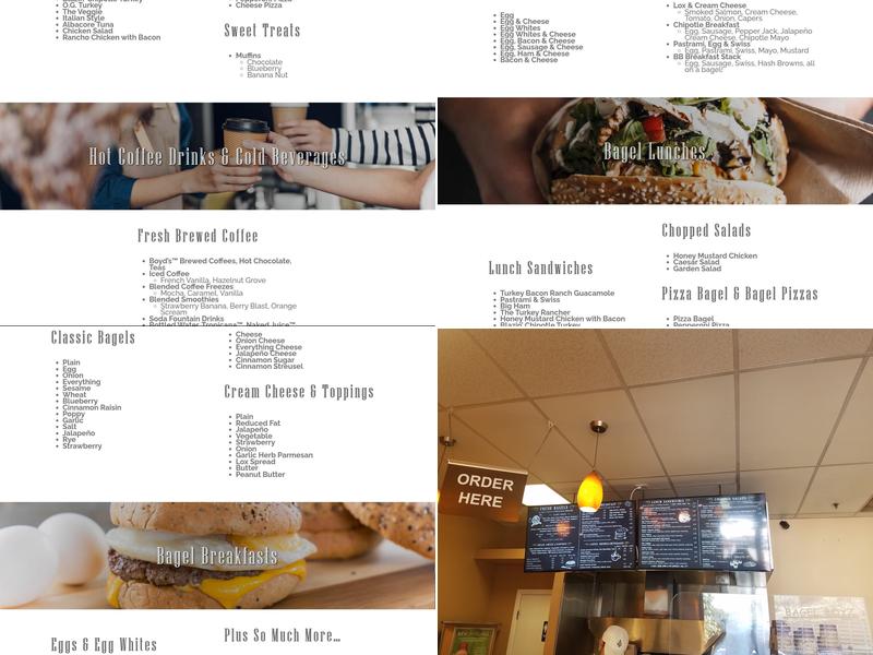 Bagel Boyz Menu