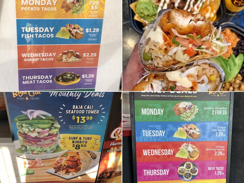 Baja Cali Fish & Tacos (Pasadena-Washington) Menu