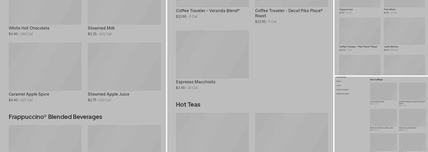 Starbucks Menu