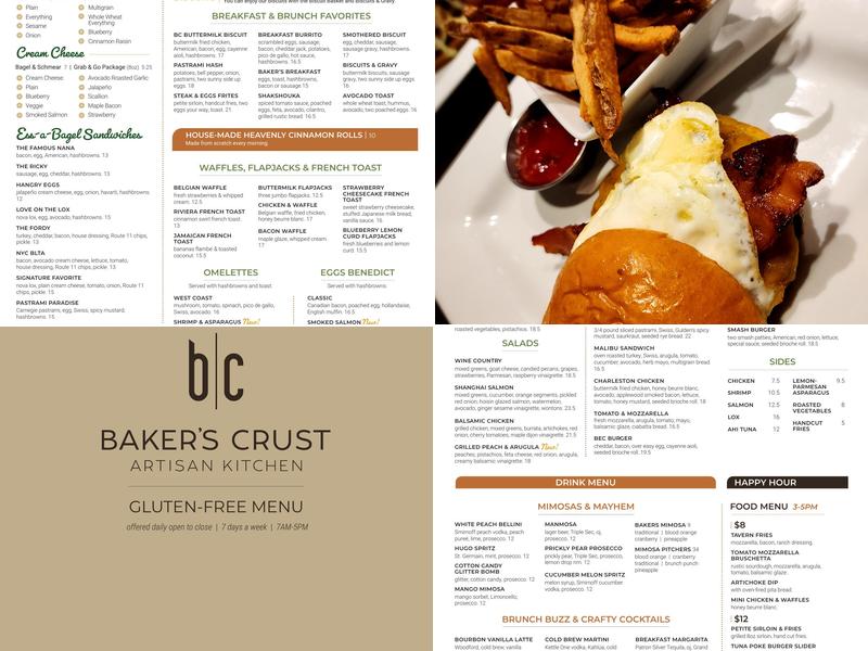 Baker's Crust Artisan Kitchen Menu