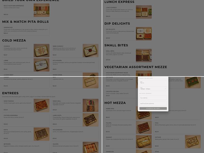 Balade Menu