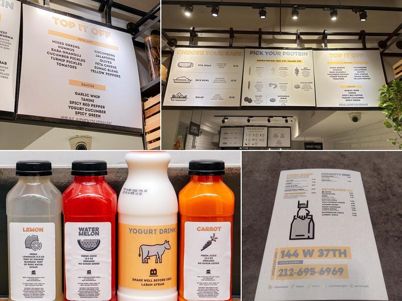 Balade Your Way Menu