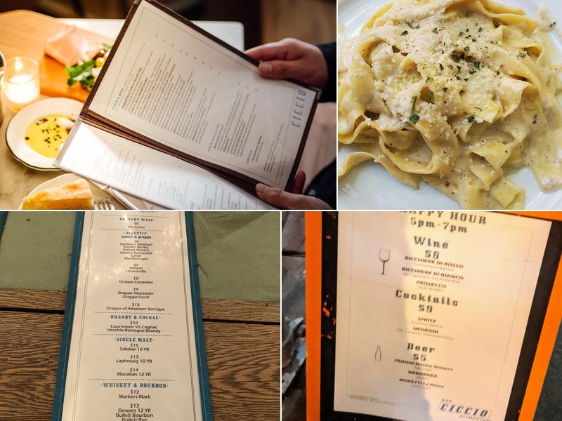 CICCIO Bar & Alimentari Menu