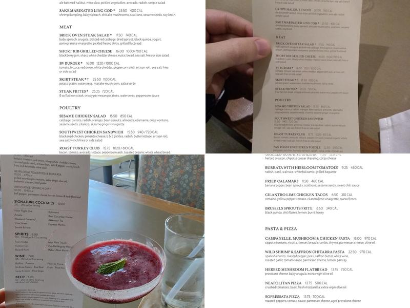 Bar Verde Menu