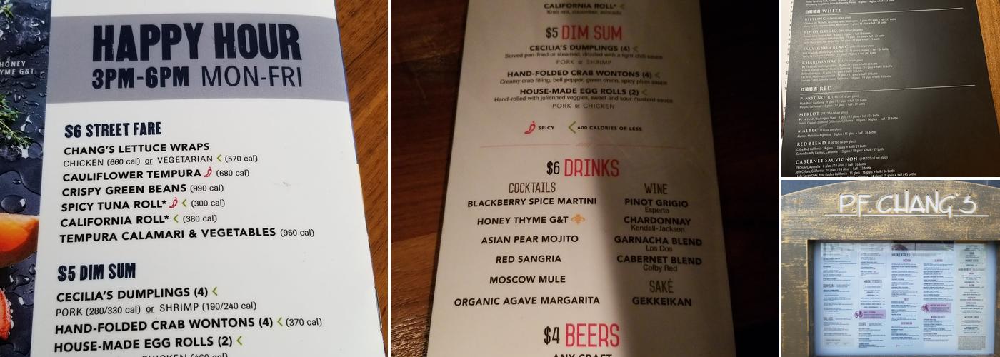 P.F. Chang's Menu