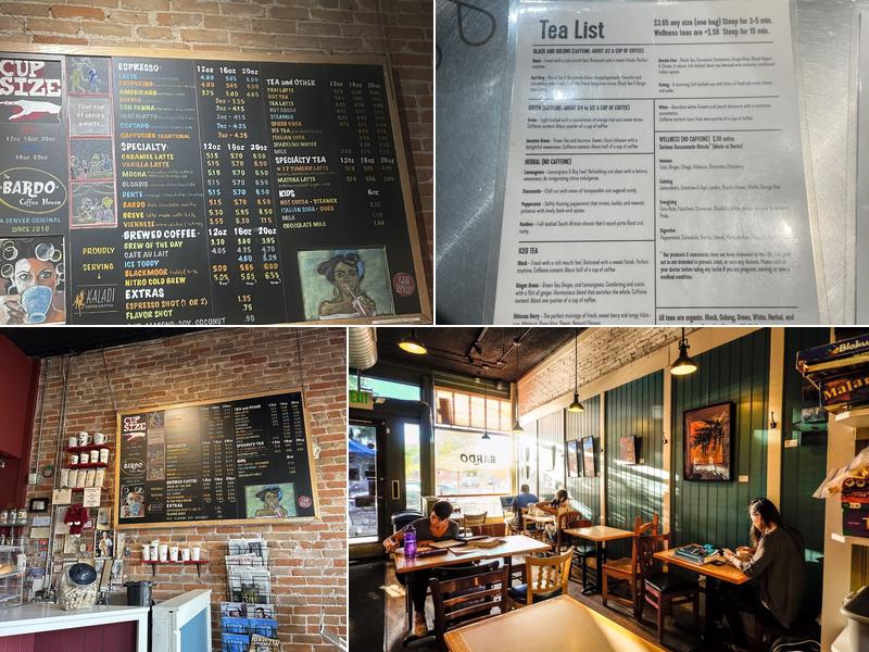 The Bardo Coffee House Menu