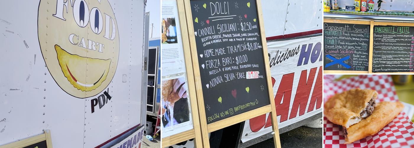 Bari Food Cart Pdx Menu