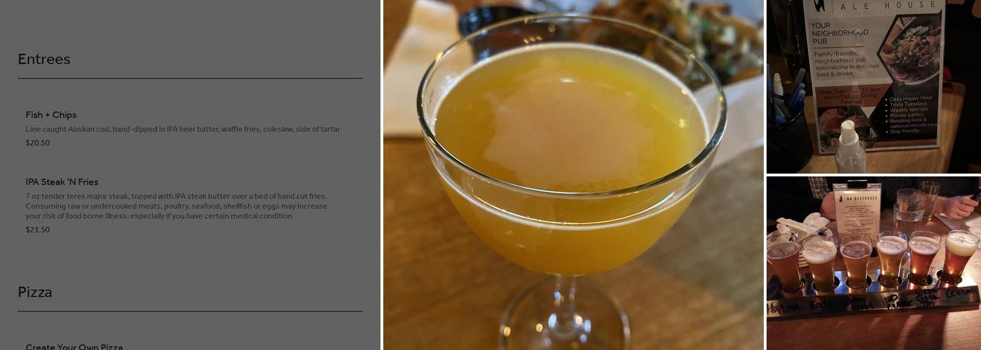 The Barking Dog Alehouse Menu