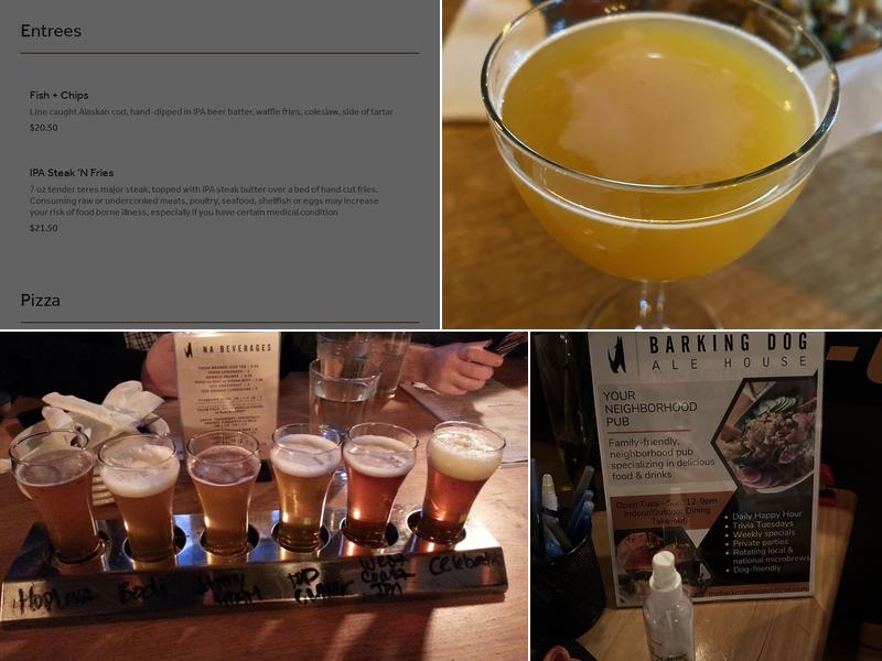 The Barking Dog Alehouse Menu