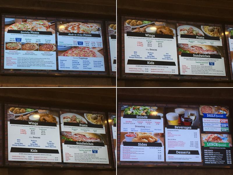 Barro's Pizza Menu