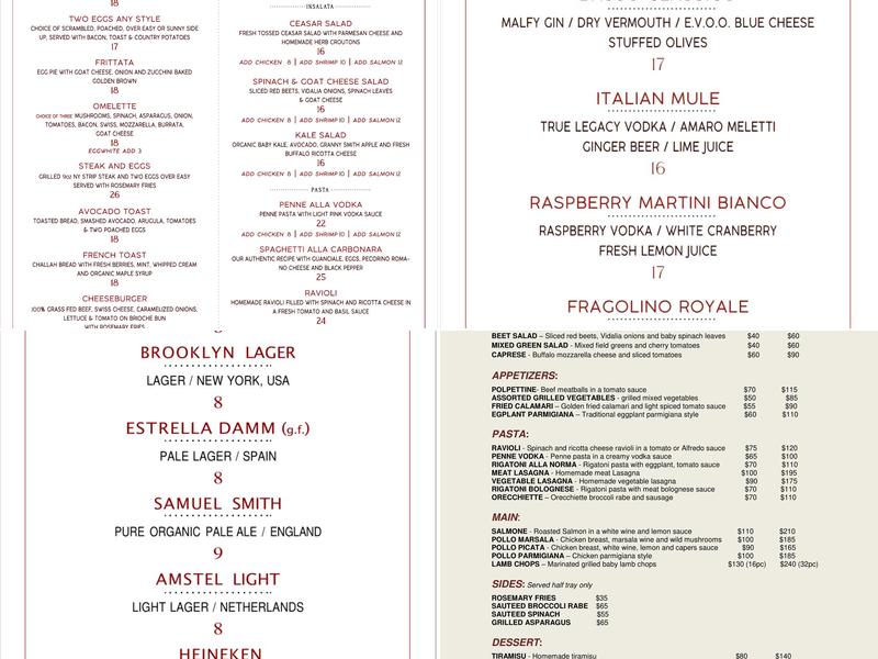 Basso56 Menu